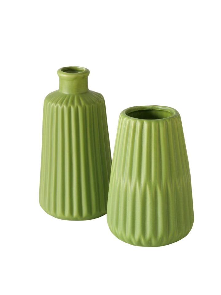 Vase Esko 2er-Set in grün