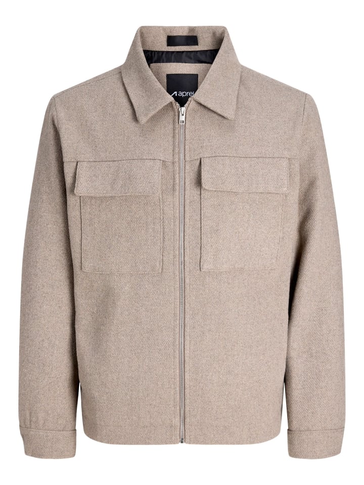 Jacke in Greige