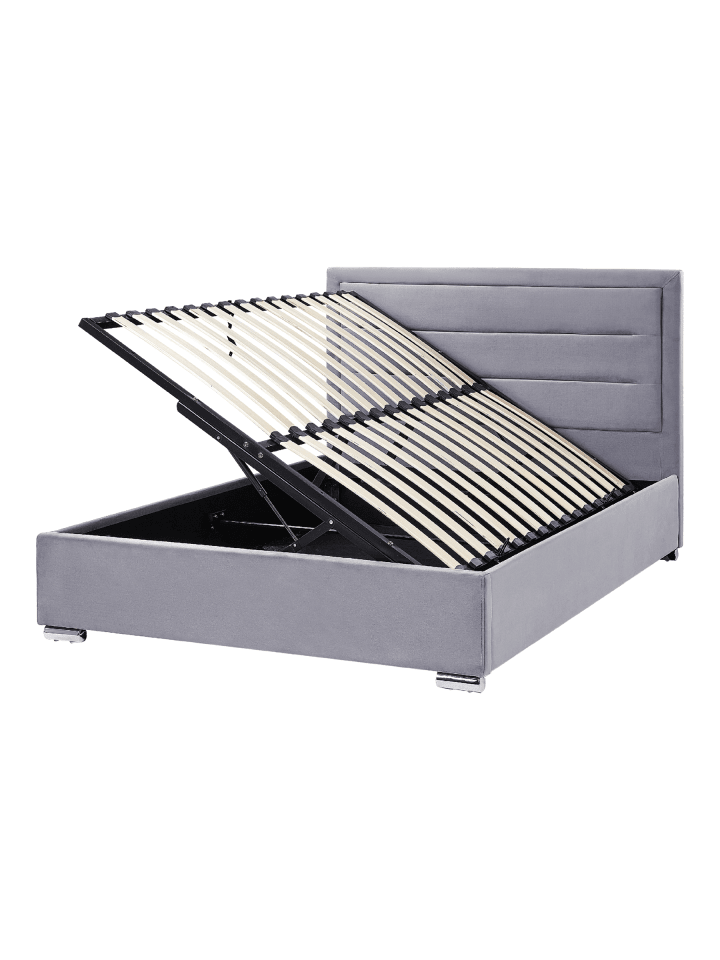 2-tlg Doppelbett ROUEN in Grau