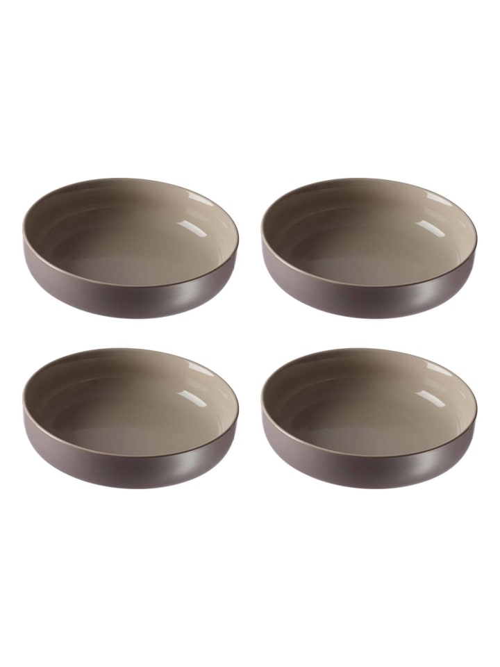 4er Set Schalen Jasper in Taupe ø 19.0 cm