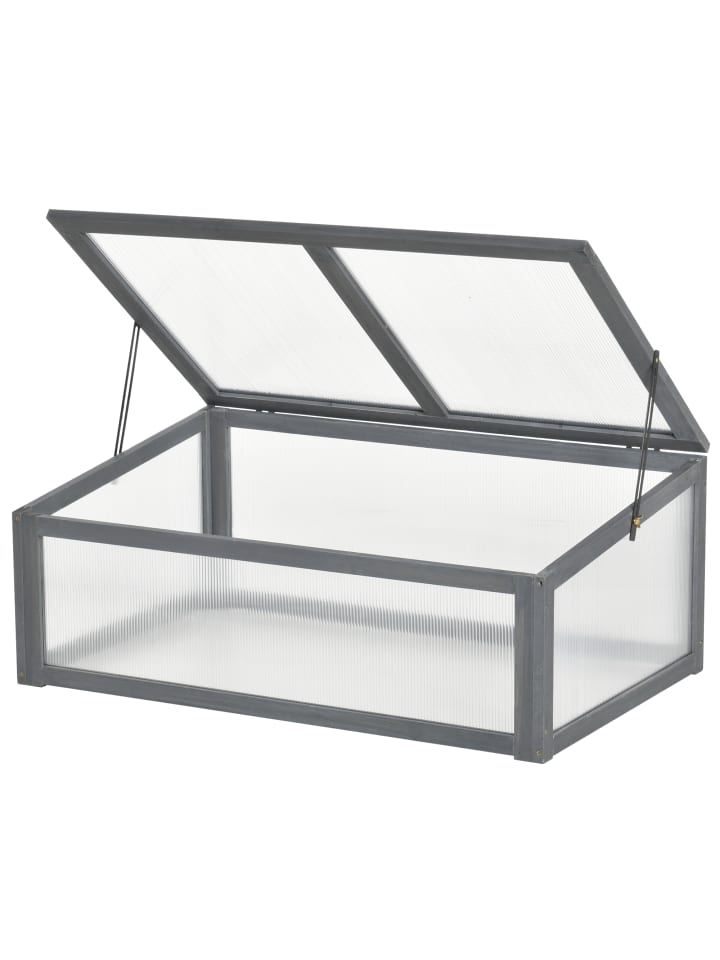 Gewächshaus in Grau 100L x 65B x 40H cm