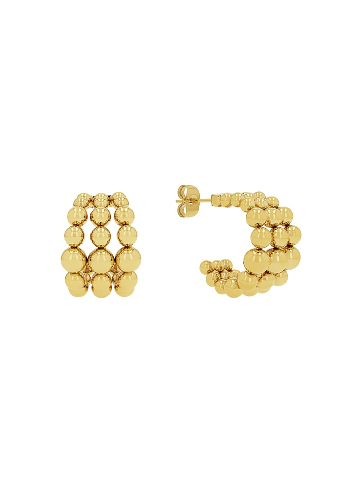 Creolen Edelstahl, IP Gold in Gold