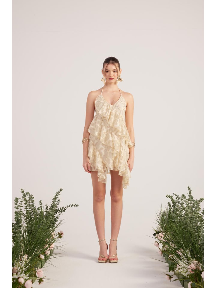 Kleid in Beige