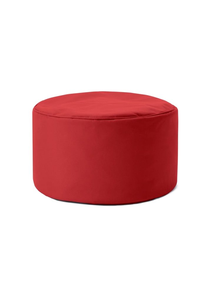 Sitzsack-Hocker Pouf rund 50l rot rot
