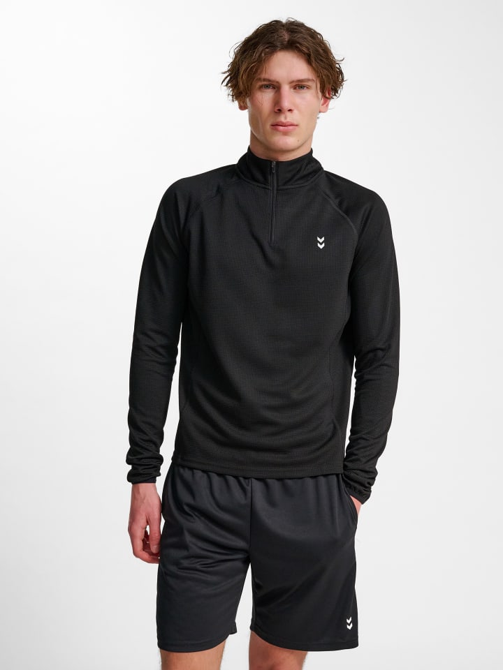 Halbreißverschluss Jacke Hmlpulse Herren in BLACK