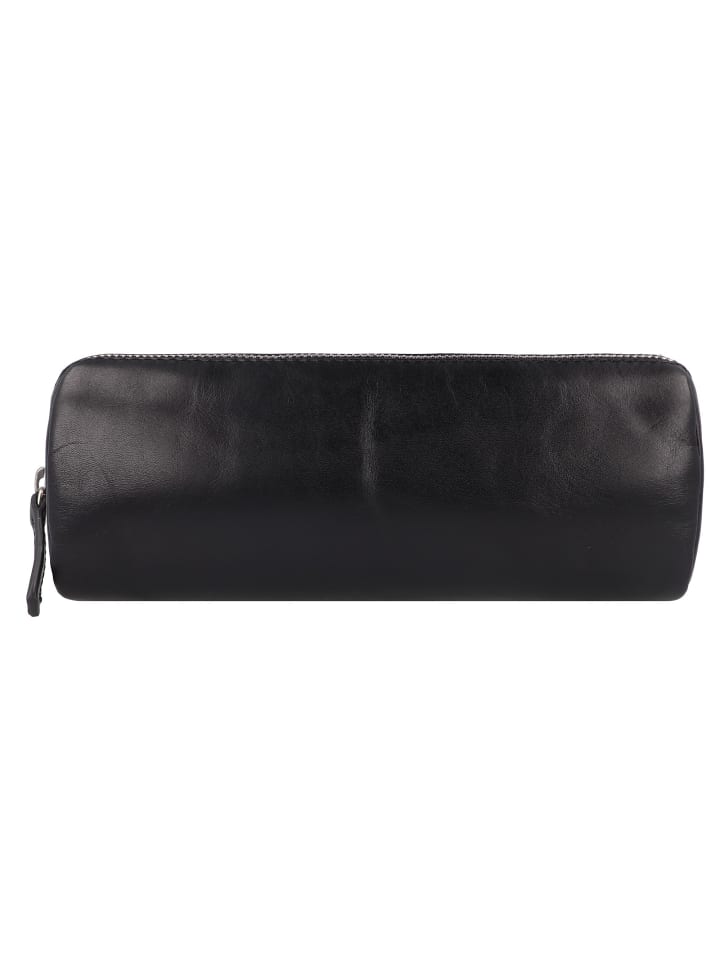 Cambridge Stifteetui Leder 20,5 cm schwarz