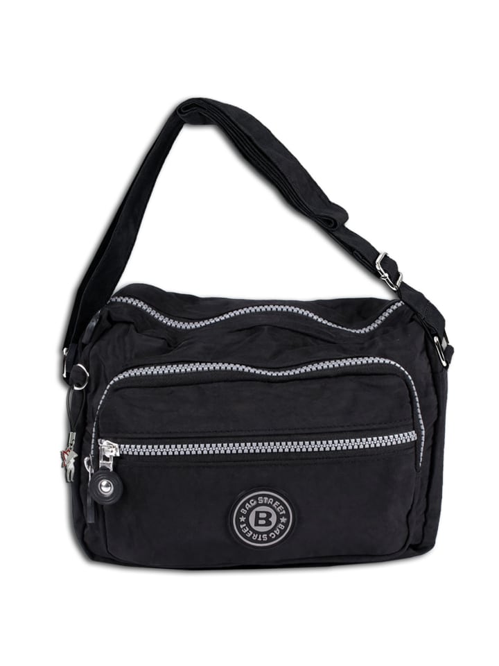Umhängetasche Nylon schwarz ca. 22cm