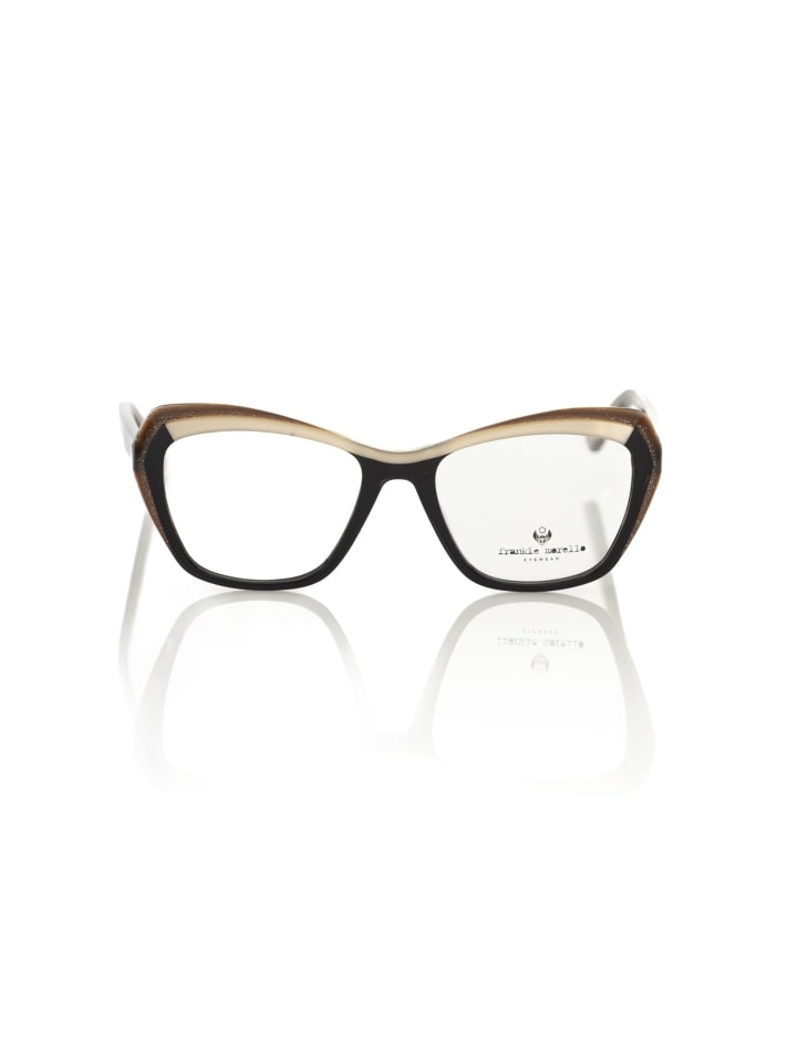 Schwarz Acetat Damen Brille Fassung