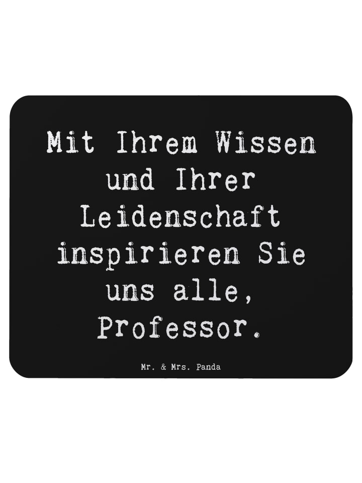 Mouse Pad Spruch Inspirierender Professor mit S... in Schwarz