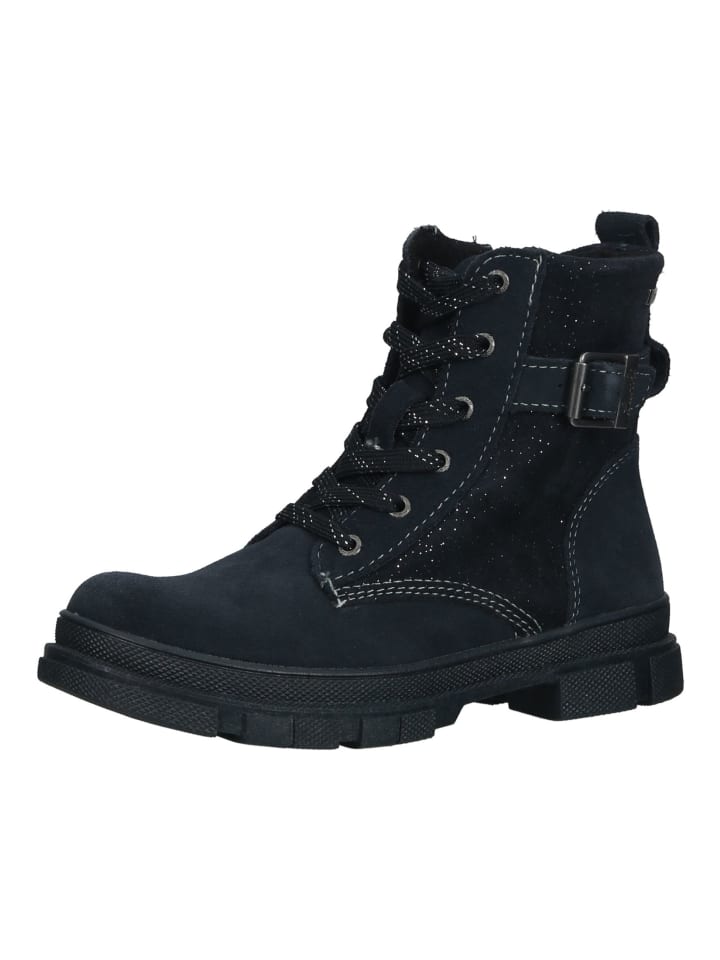 Stiefelette Blau