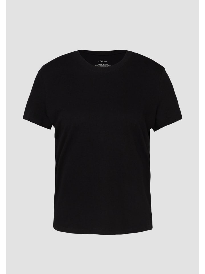 T-Shirt  in  9999_schwarz