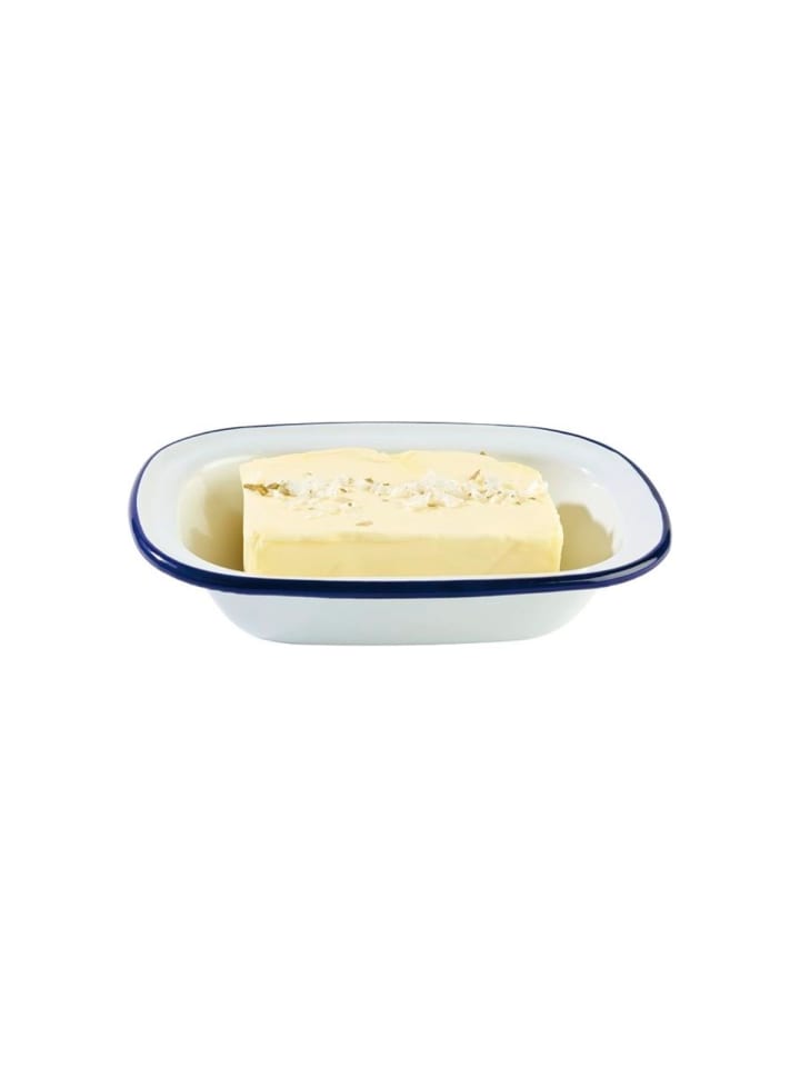 Enamelware Schale Schüssel in Weiß