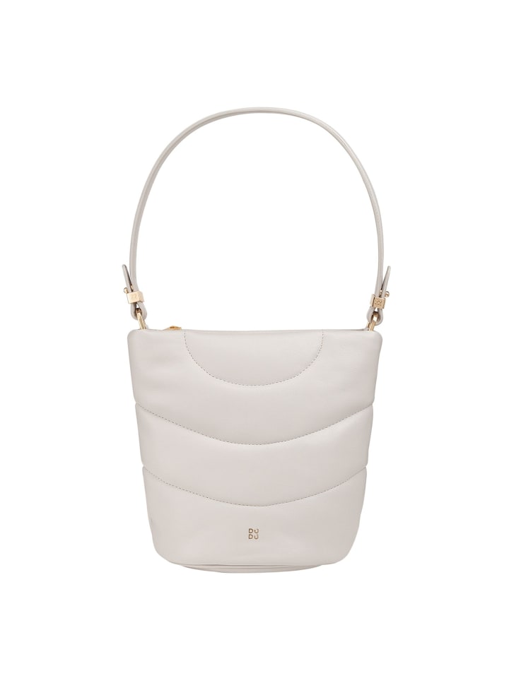 Barbara Schultertasche Leder 21.5 cm pearl