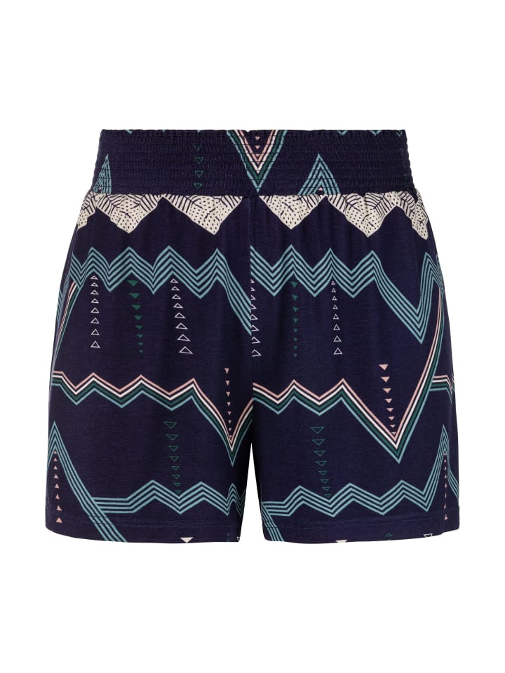 Pyjamashorts in allover-dunkelblau
