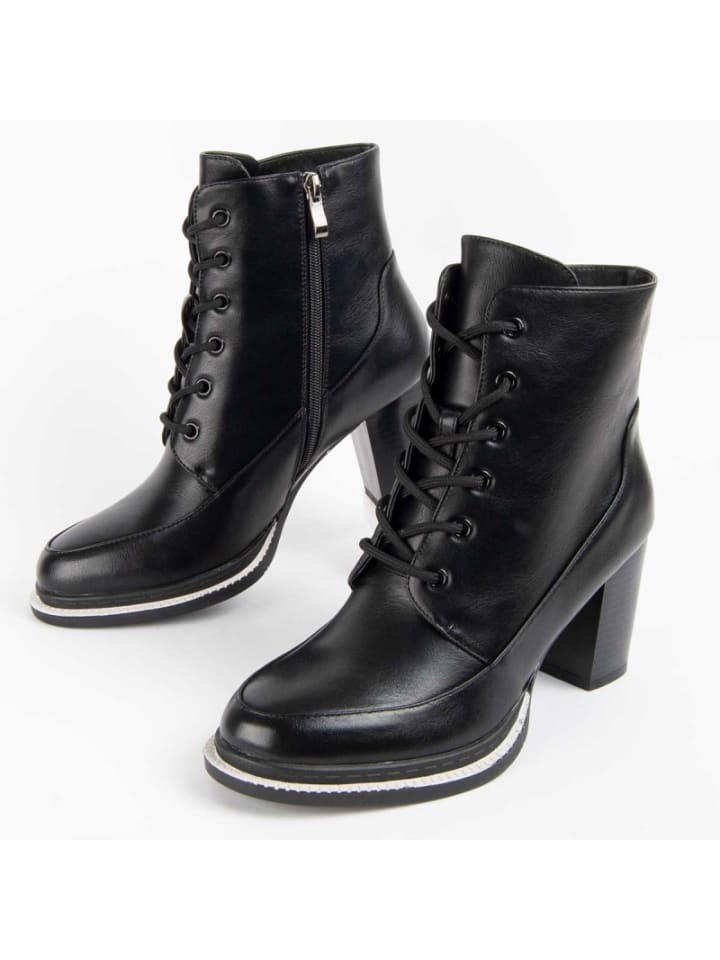 Boots ette mit Absatz, Vareli3 in Schwarz