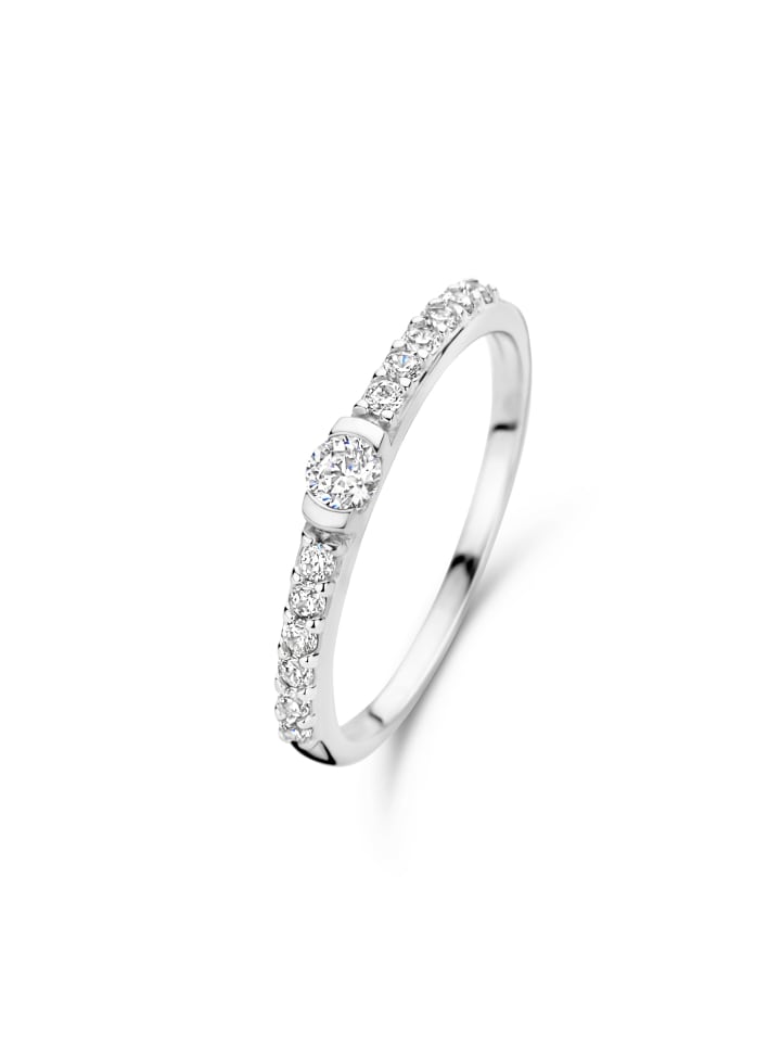 Silber-Ring Santa maria "della base" mit Zirkonia
