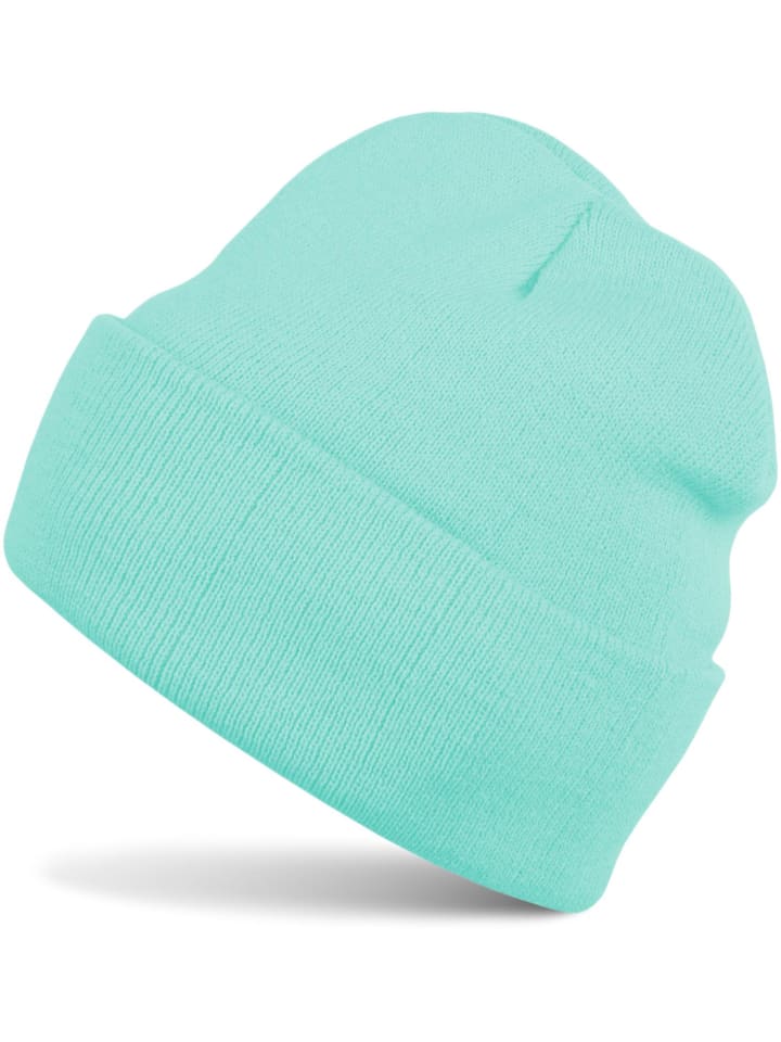 Strickmütze in Mint