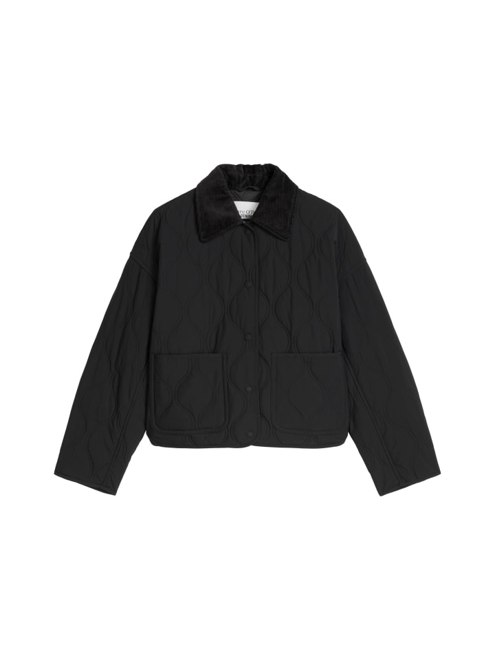 Steppjacke im Barn-Stil regular in Schwarz