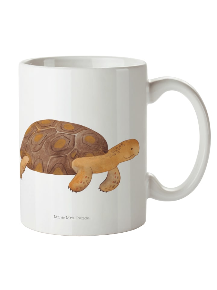 Tasse Schildkröte MHerzieren ohne Spruch in Weiß