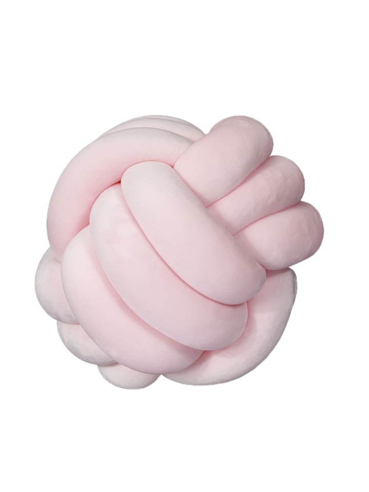5x Knotenkissen in Rosa - Ø 25 cm
