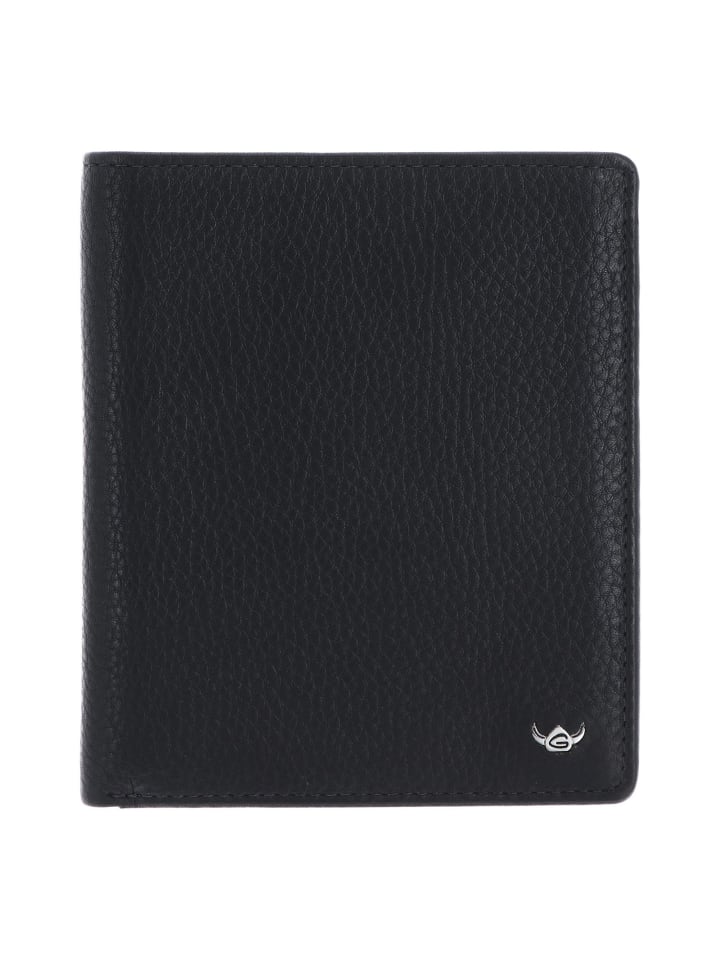 Capri Geldbörse RFID Schutz Leder 12 cm schwarz