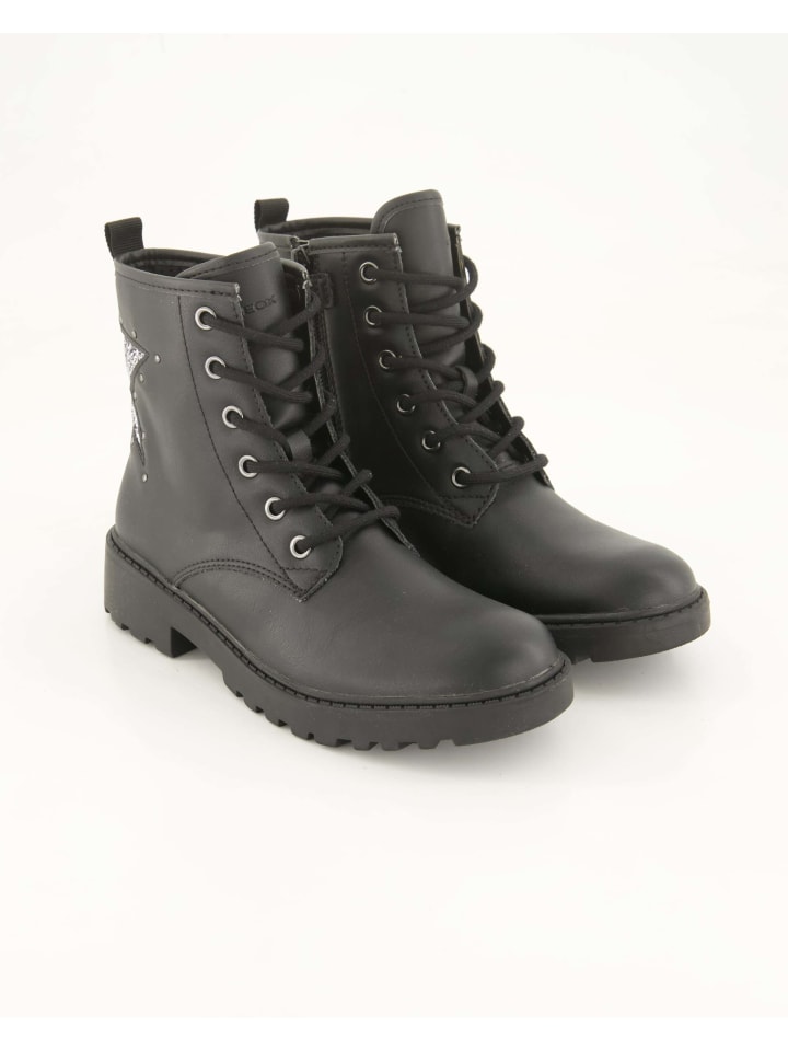 Schnürstiefel in Schwarz
