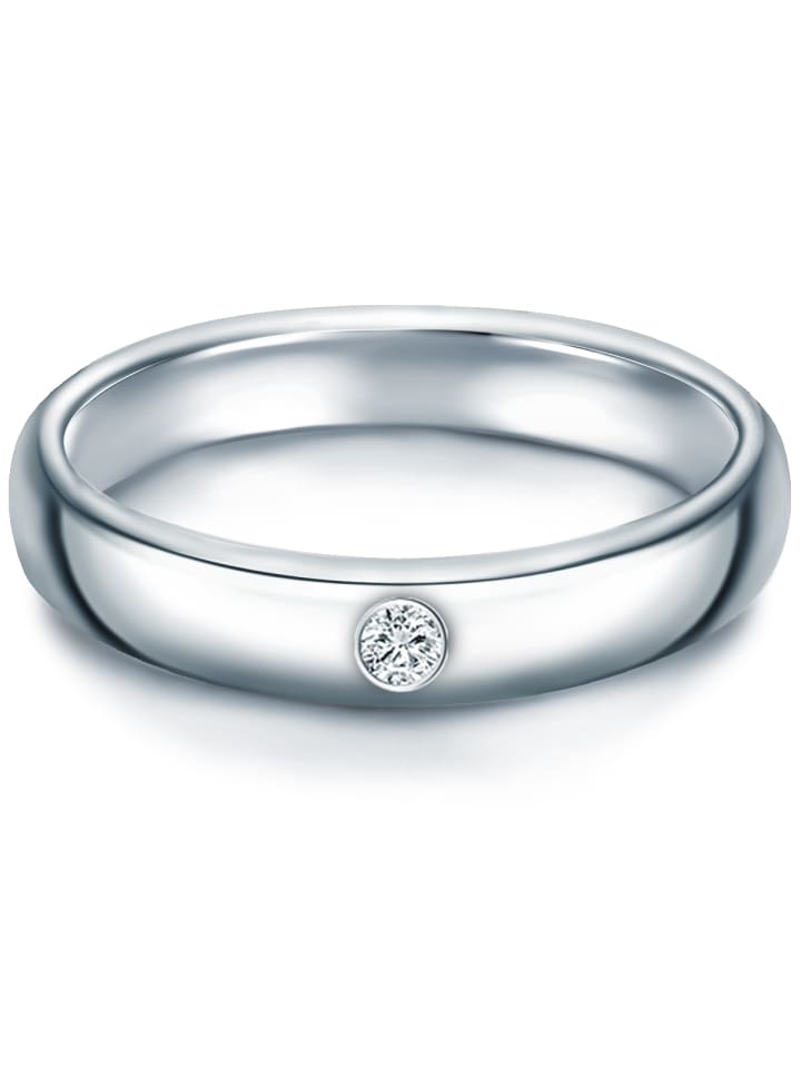 Ring aus Sterling Silber mit Zirkonia in silber