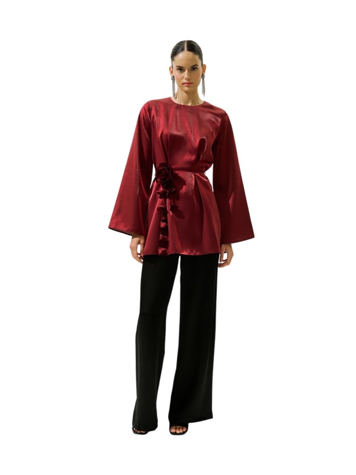 Blouse in Bordeaux