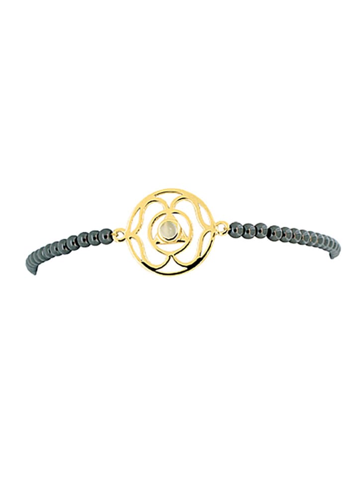 Armband "Stirn-Chakra 16-18 cm" in Schwarz