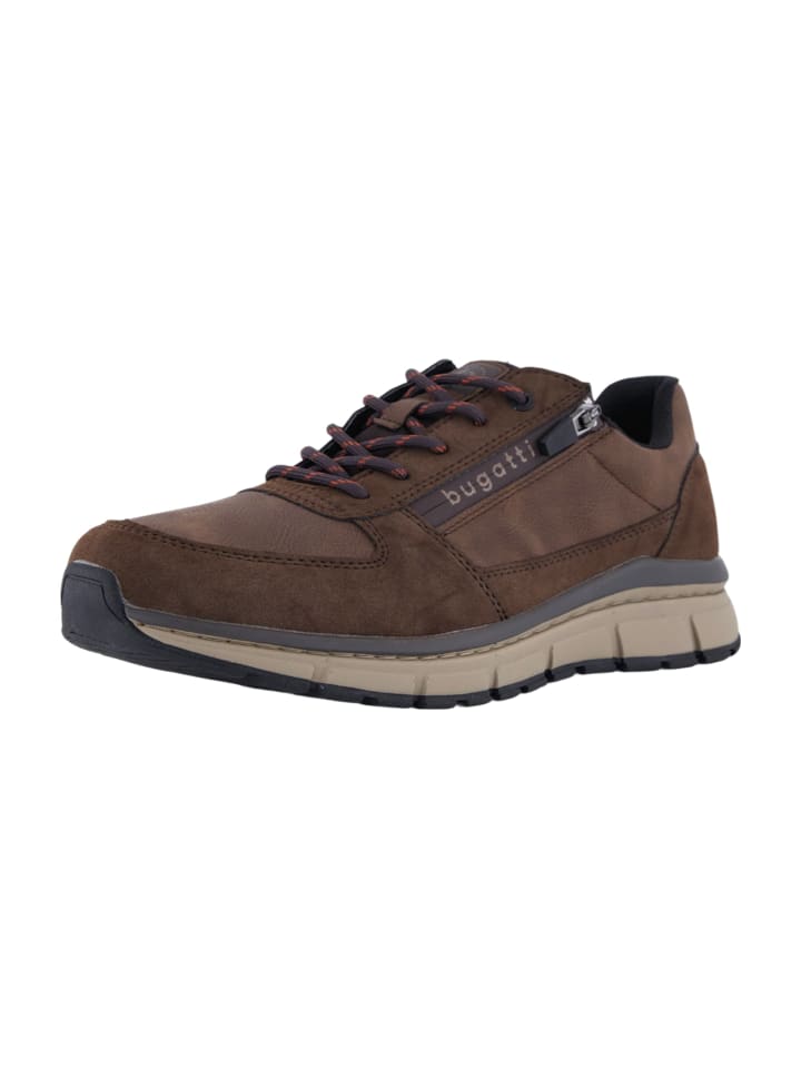 Sportliche Schnürschuhe in Braun