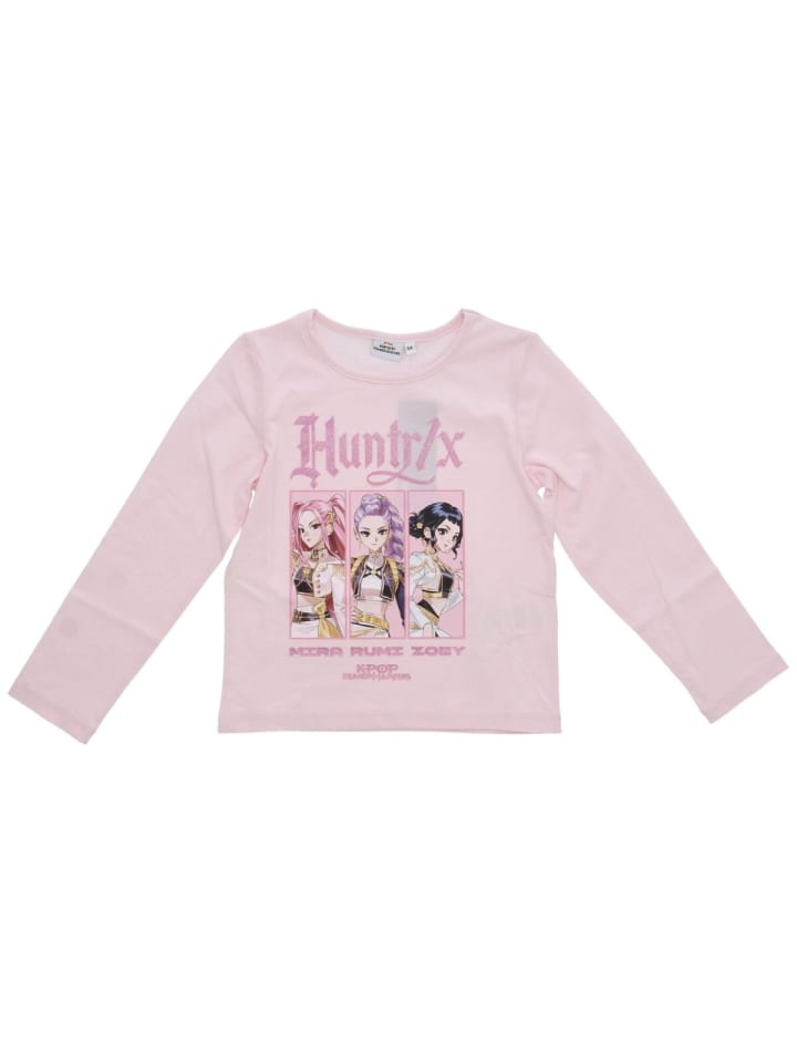 KPop Demon Hunters Kinder Langarmshirt Rosa aus Baumwolle mit in Rosa