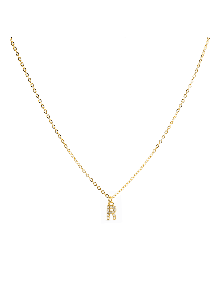 Halskette Alphabet mit 18 Karat Gold-Finish – ALPHABET