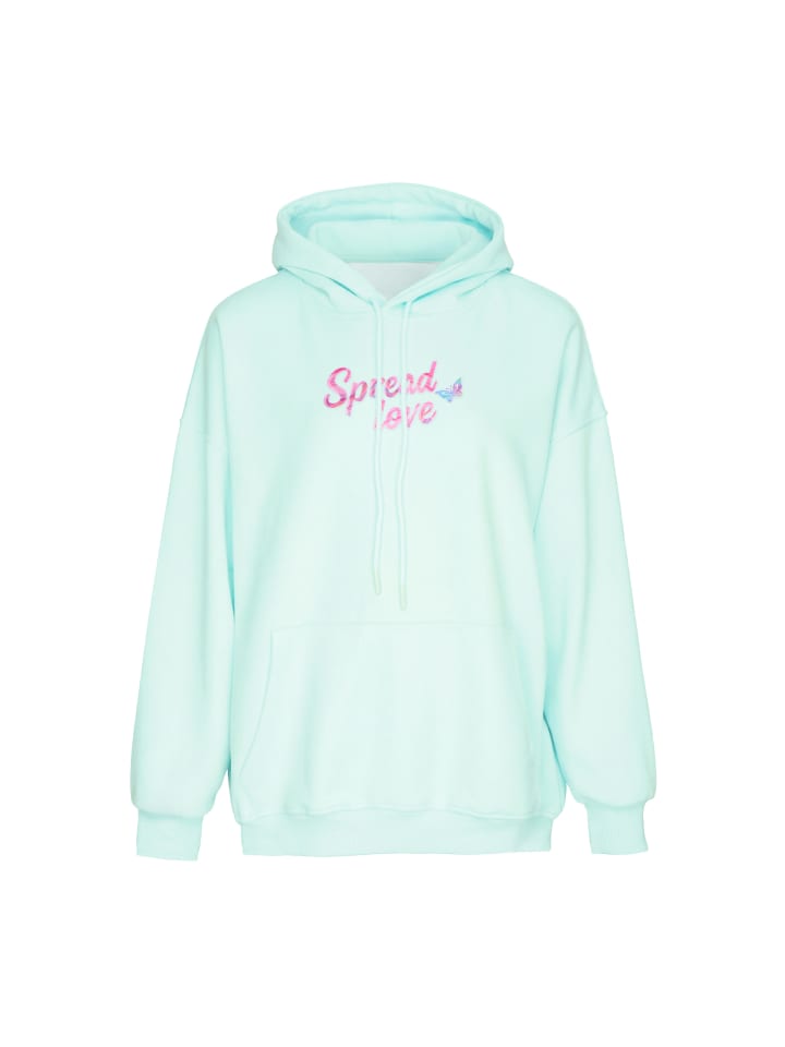 Women Hoodie in Aqua