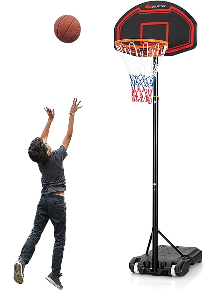 Basketballständer 155-210cm in Schwarz