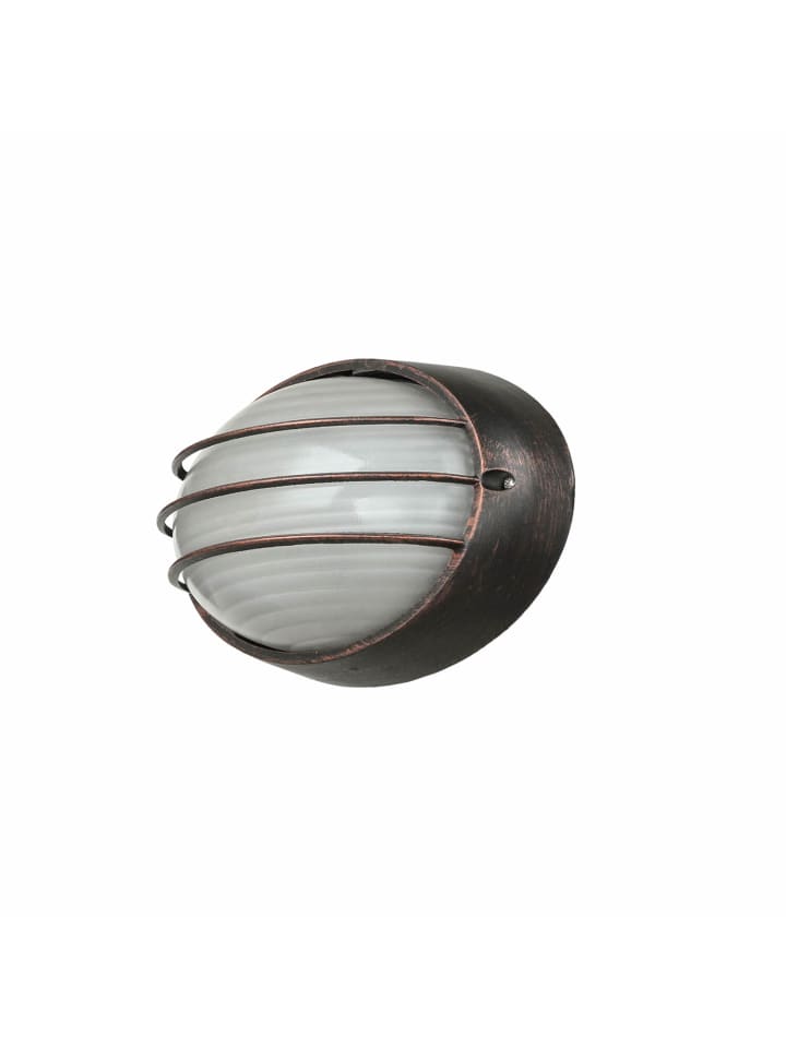 Außen Wandlampe (B)22 x (H)14.5 cm in Schwarz Rot antik