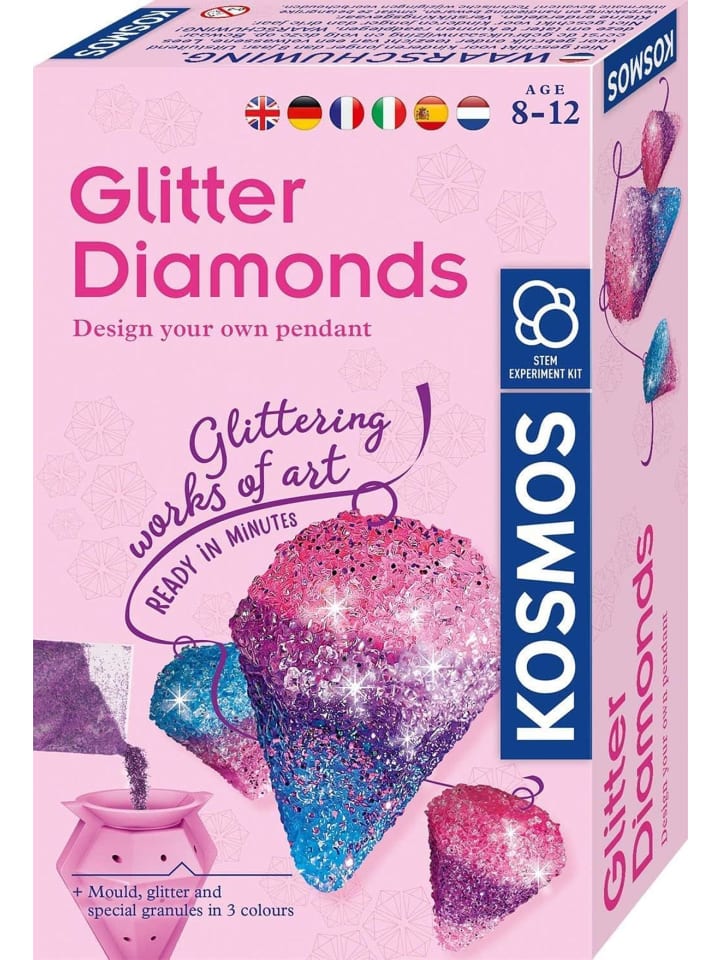 Glitzer-Diamanten 616946 Schmuck-Anhänger gestalten Gießformen 8-12 Jahre