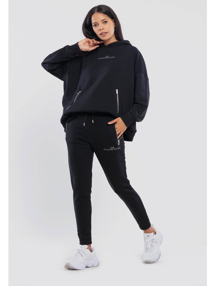 Jogginganzug Oversized in black