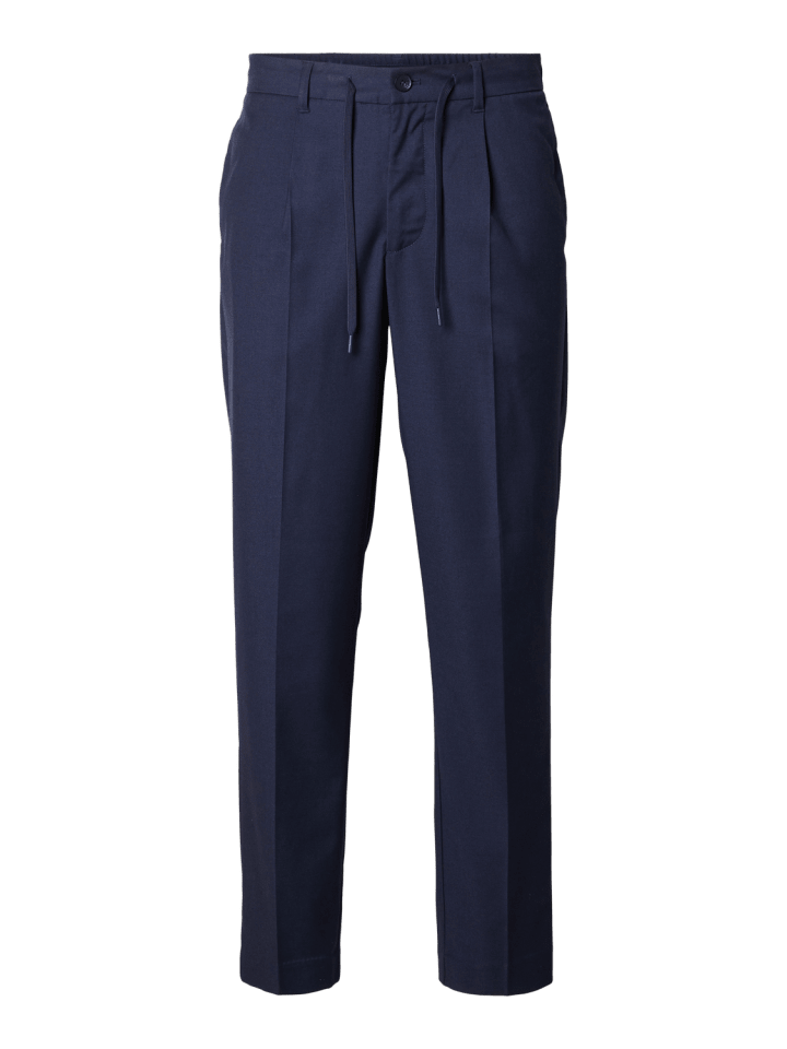Stoffhose / Chino SLH190-REG TAPERED LEROY PLEAT tapered in Blau