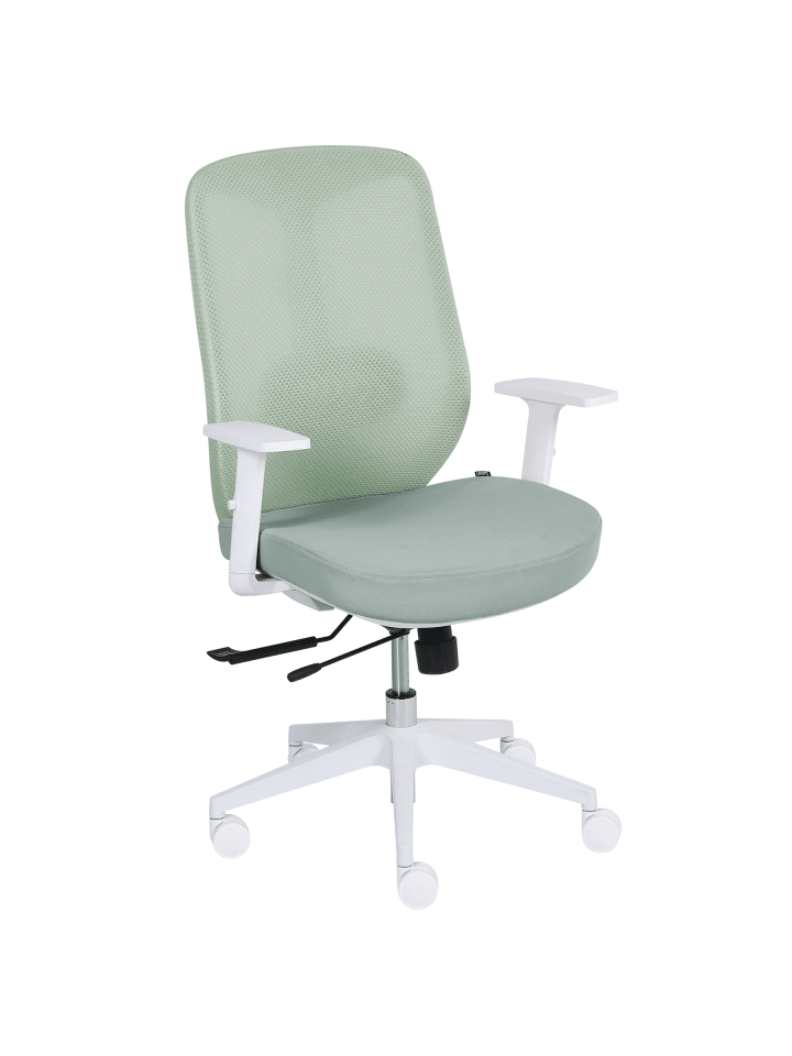 Professioneller Bürostuhl ZELAR in Grün/Weiß - (W) 64 x (H) 100 x (L) 60 cm