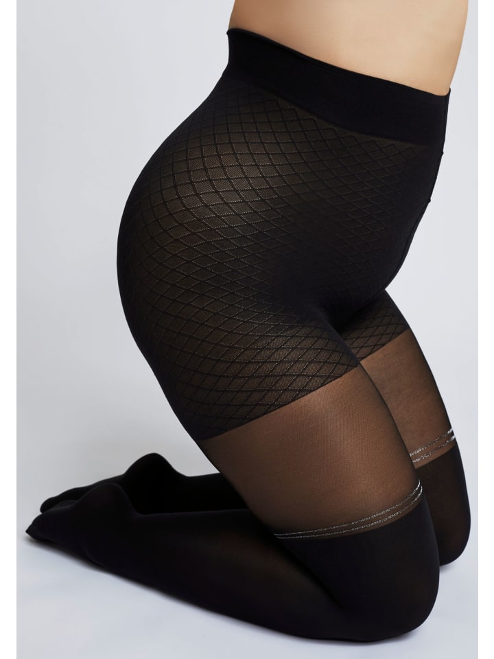 günstig camano limango Schwarz Strumpfhose in Denier fine kaufen curvy Pack | 1er 70