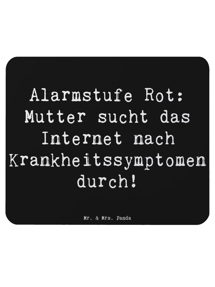 Mauspad Alarmstufe Rot: Mutter sucht das Intern... in Schwarz