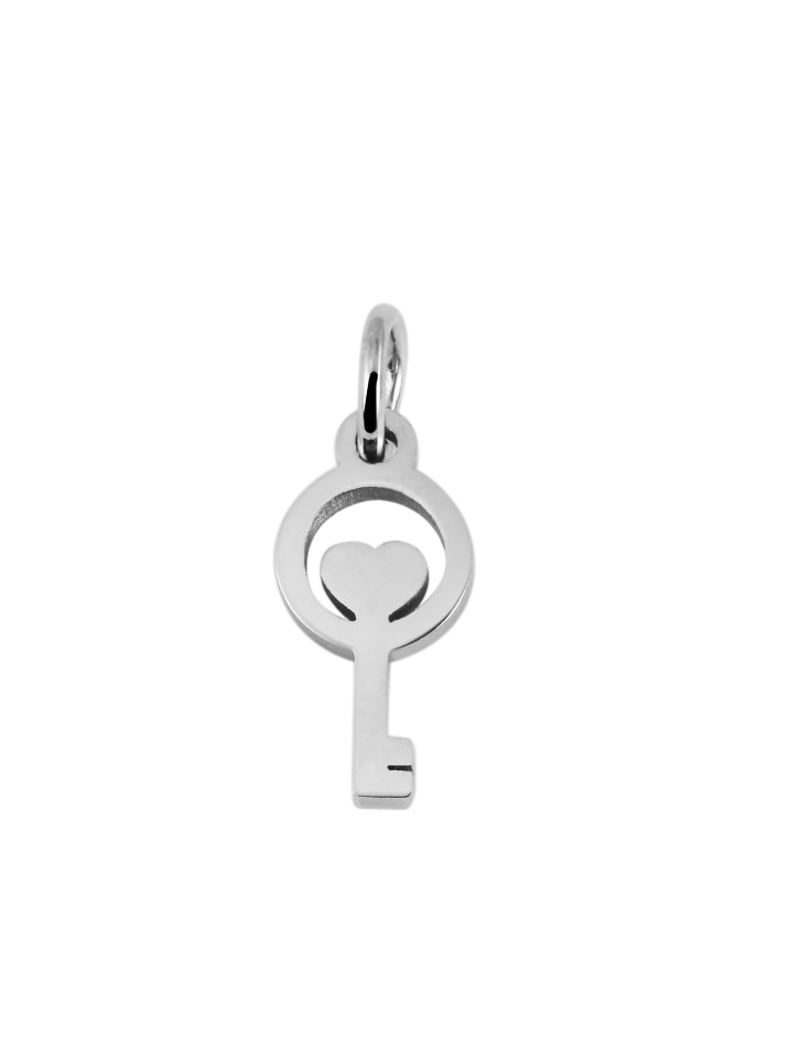 Damen Anhänger Schlüssel aus Edelstahl 14 cm in silber