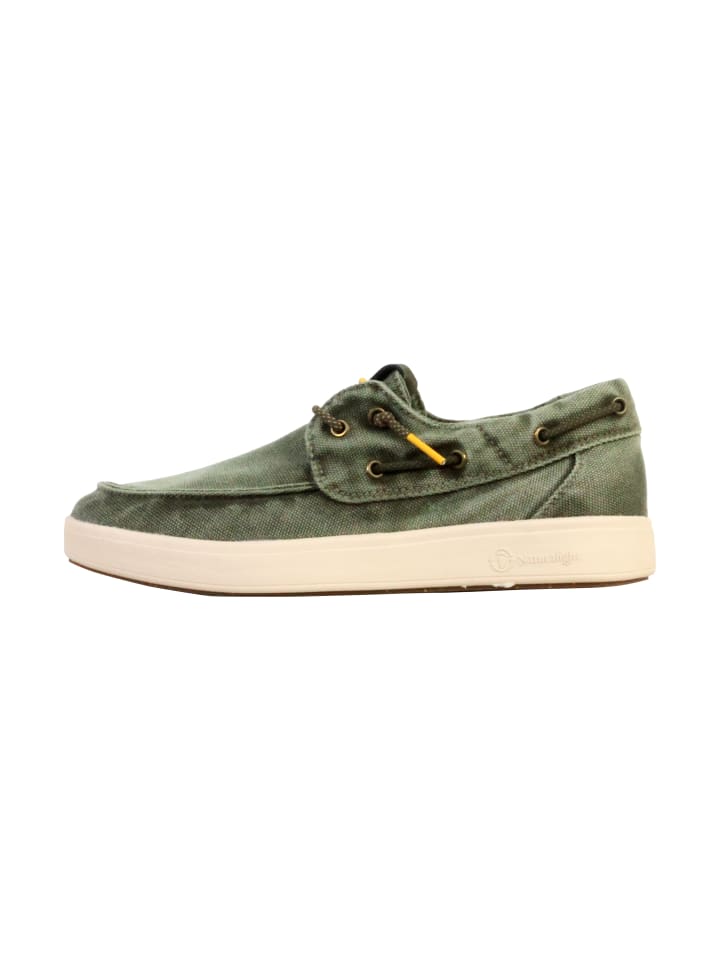 Sneaker aus „Cotton Naturalight“-Leder Grün