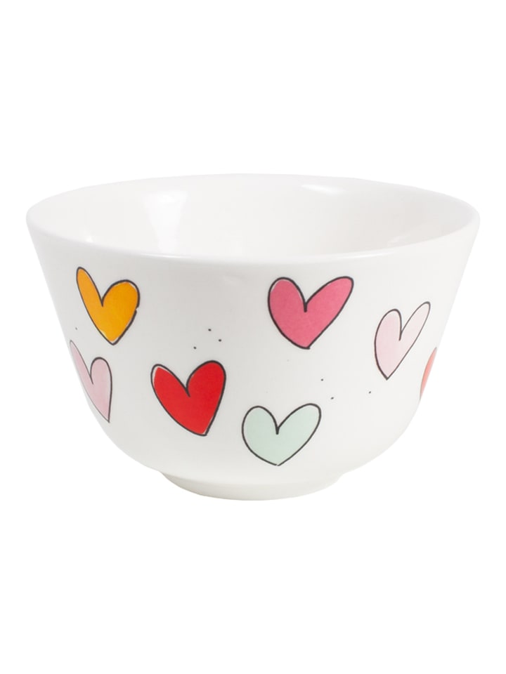 Schale Herzen in Bunt - 14cm