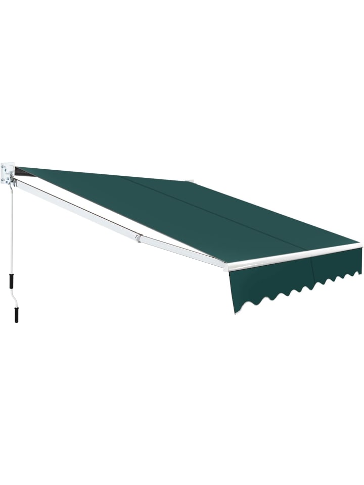 Gelenkarmmarkise 2,5x2m in Grün