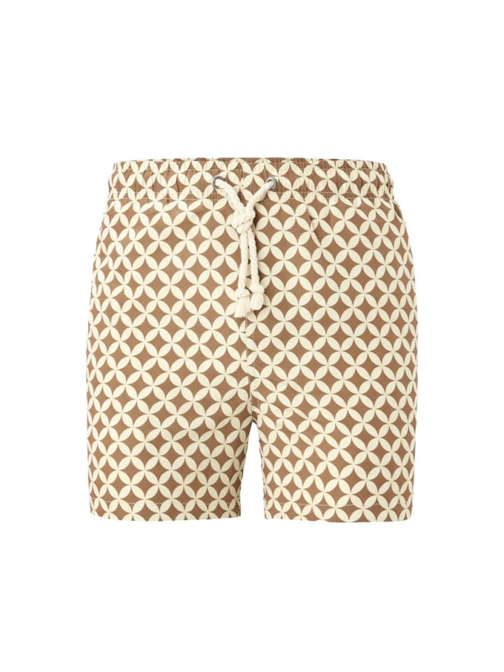 Badeshorts Amalfi in Braun-beige
