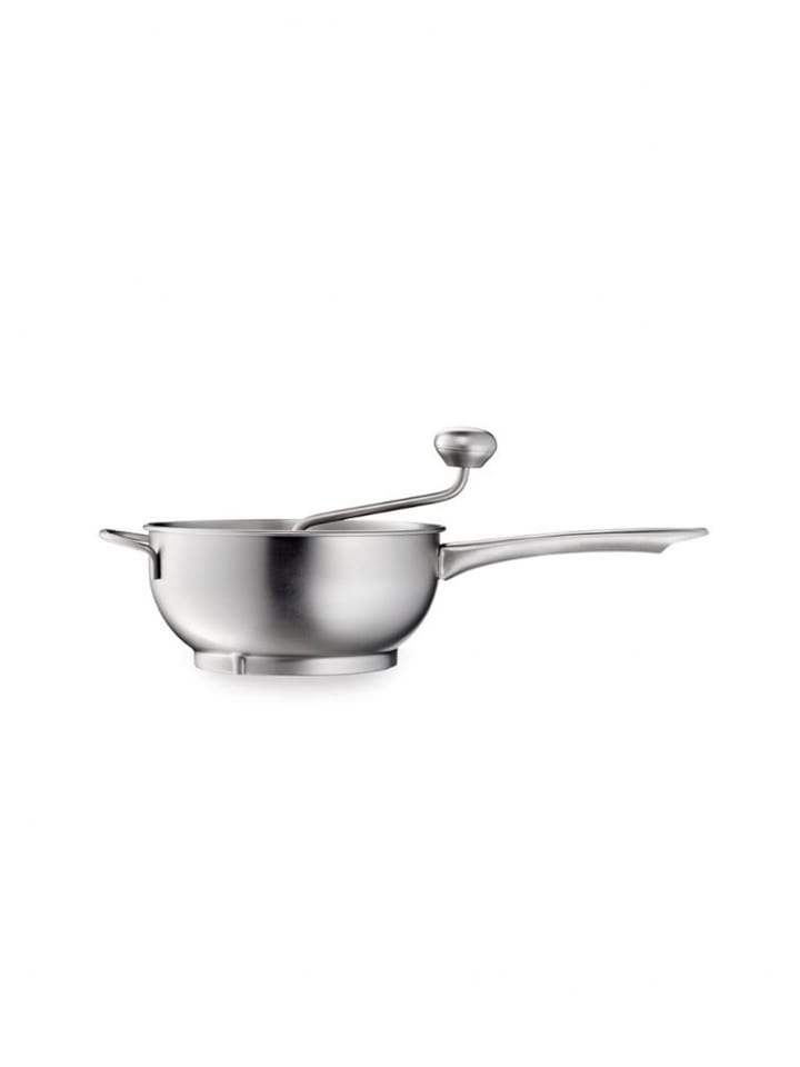 Passiergerät inklusive 3 verschiedene Scheiben Edelstahl in Silber