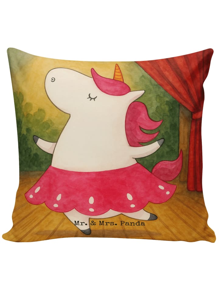 Dekokissen Einhorn Ballerina Design ohne Spruch in Weiß