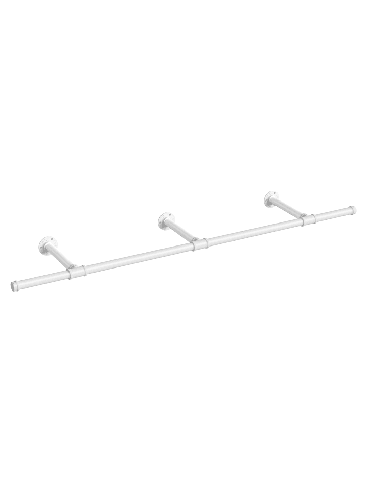 Wand‑Kleiderstange Dalson in Weiß - (B)170.1 x (H)7.1 x (T)30.5 cm