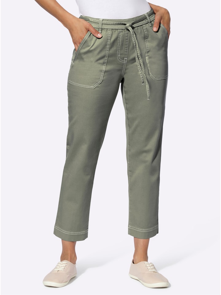 7/8-Jeans in khaki
